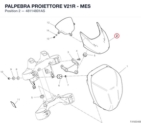 PALPEBRA PROIETTORE V21R - MES 48114801AS diagram position