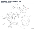 PALPEBRA PROIETTORE V21R - GW 48114801AY diagram position