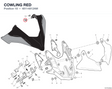 COWLING RED 48114812AM diagram position