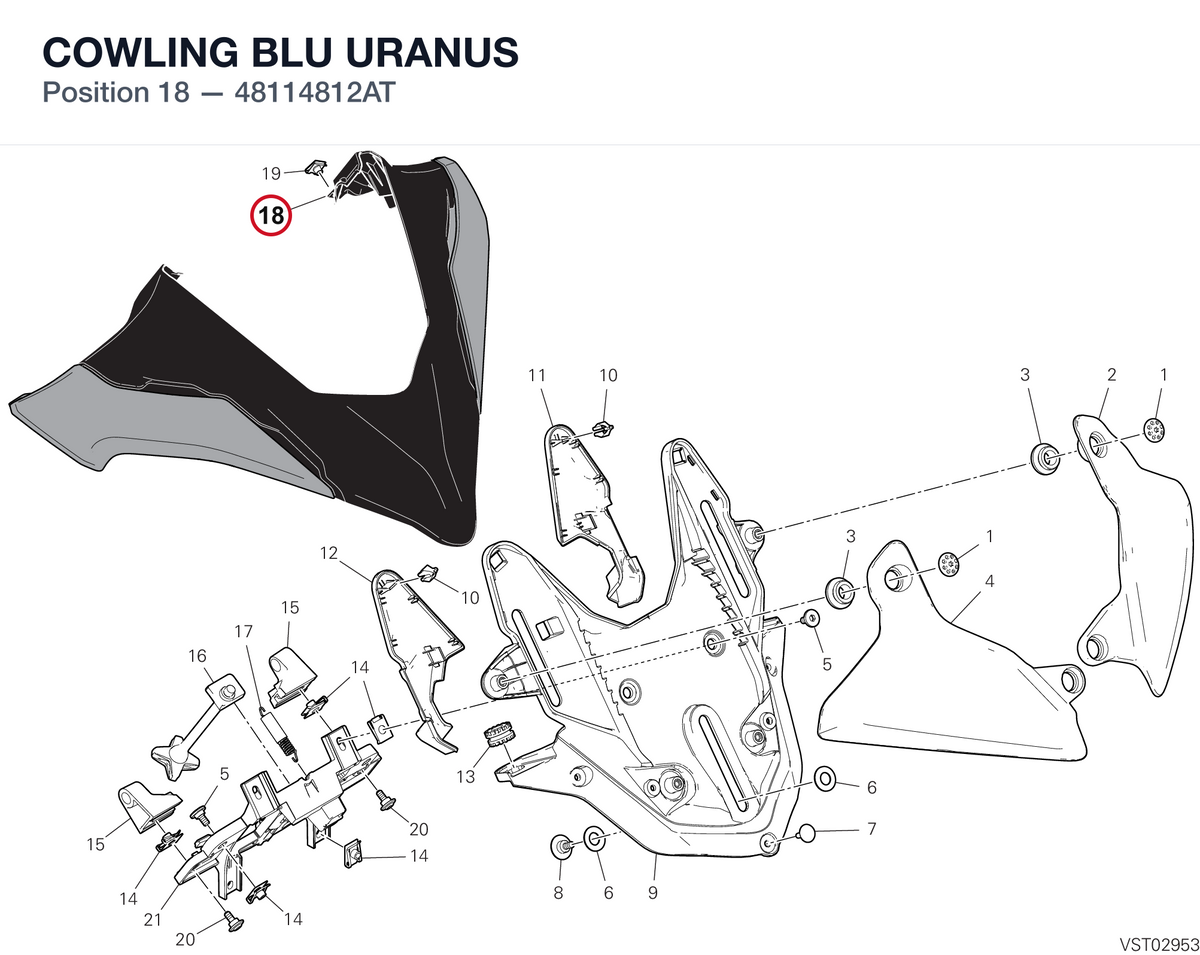 COWLING BLU URANUS