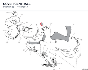 COVER CENTRALE 48114901A diagram position