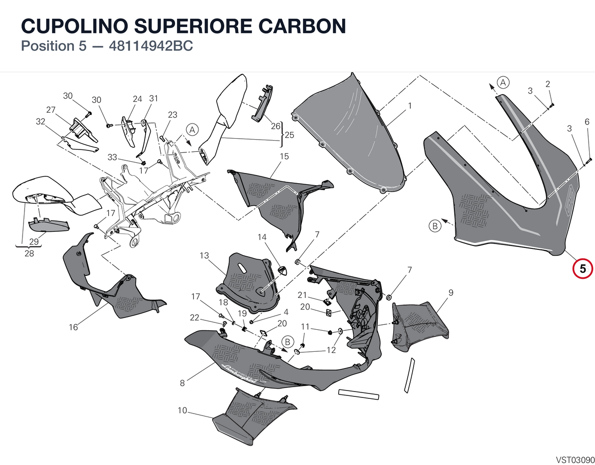 CUPOLINO SUPERIORE CARBON