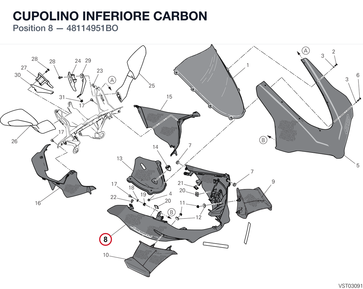 CUPOLINO INFERIORE CARBON