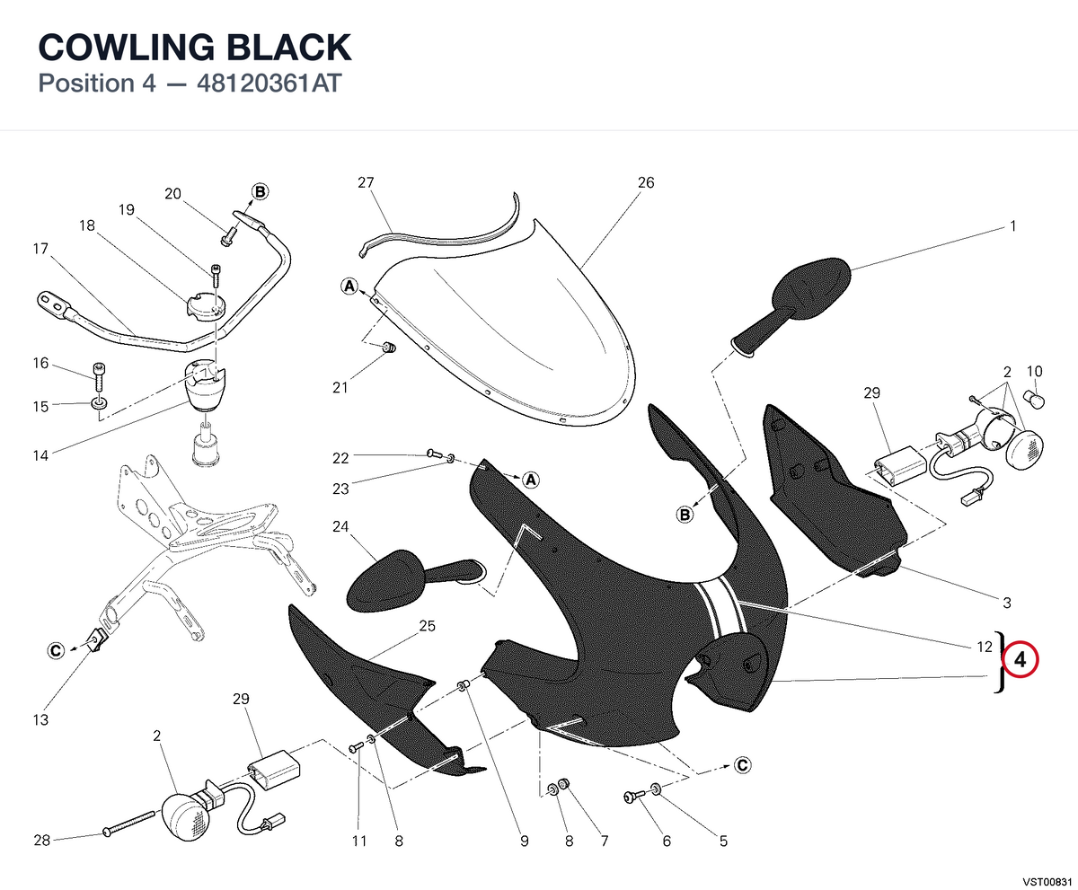 COWLING BLACK