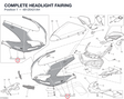 COMPLETE HEADLIGHT FAIRING 48120421AH diagram position