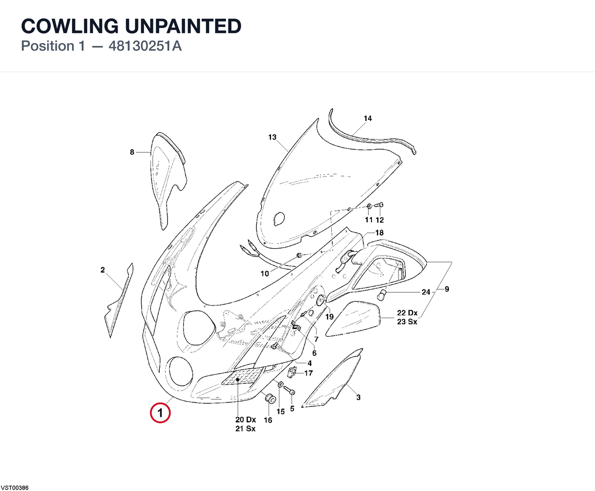 COWLING UNPAINTED