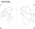 COWLING RED 48190231AA diagram position