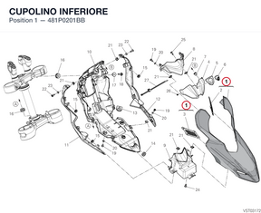 CUPOLINO INFERIORE 481P0201BB diagram position