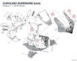 CUPOLINO SUPERIORE (Unit) 481P1402AA diagram position