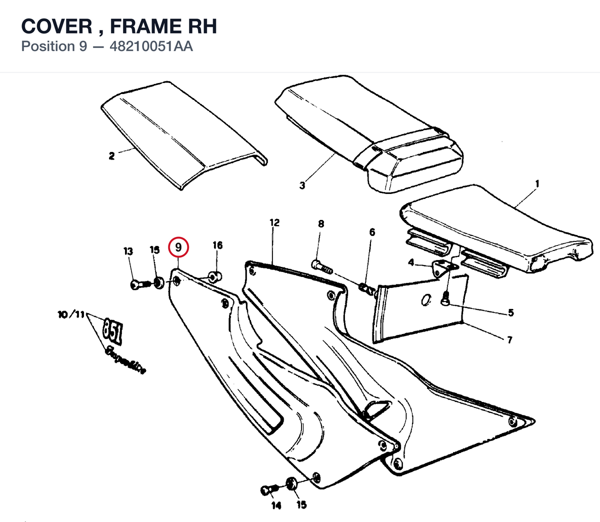 COVER , FRAME RH
