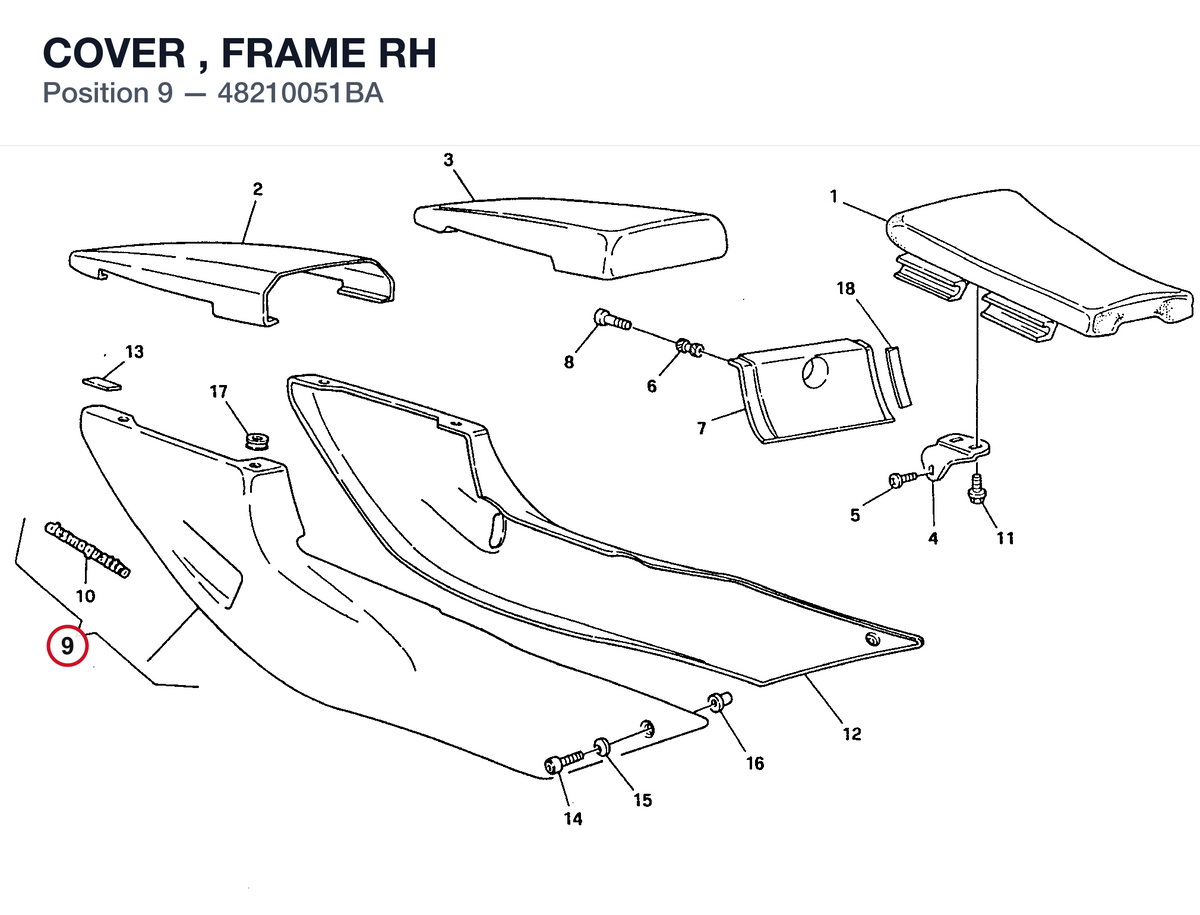 COVER , FRAME RH