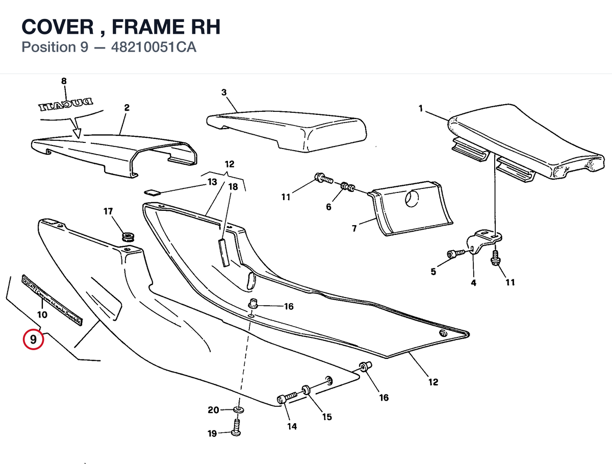 COVER , FRAME RH