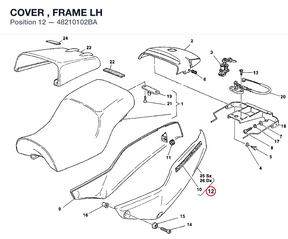 COVER , FRAME LH