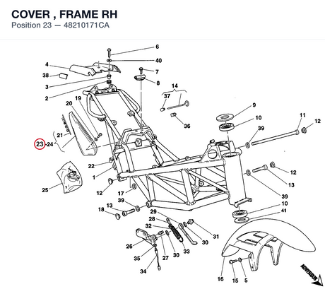 COVER , FRAME RH
