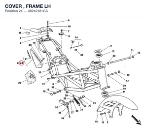 COVER , FRAME LH
