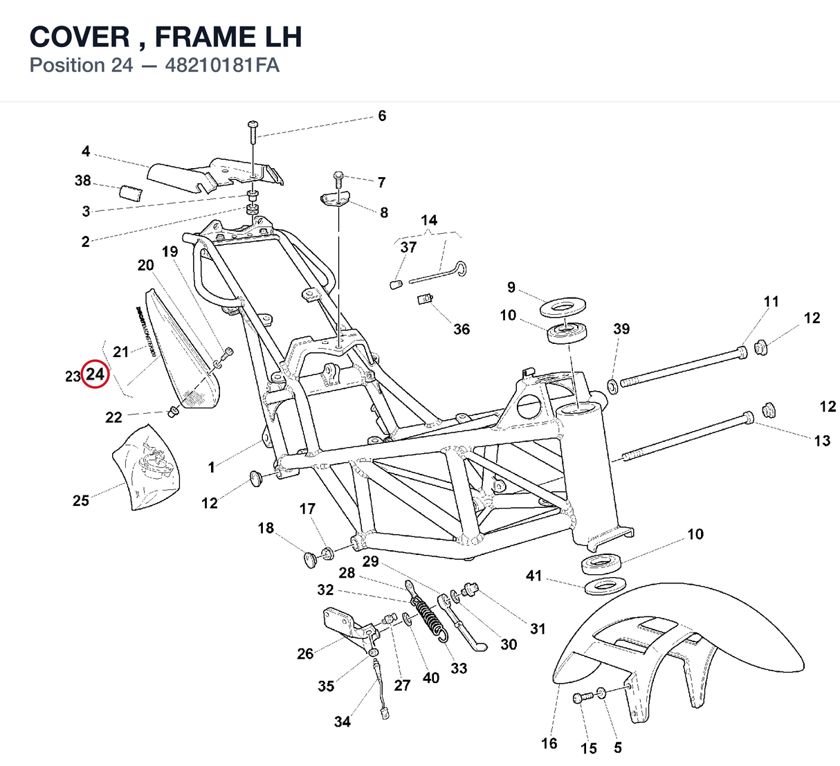 COVER , FRAME LH