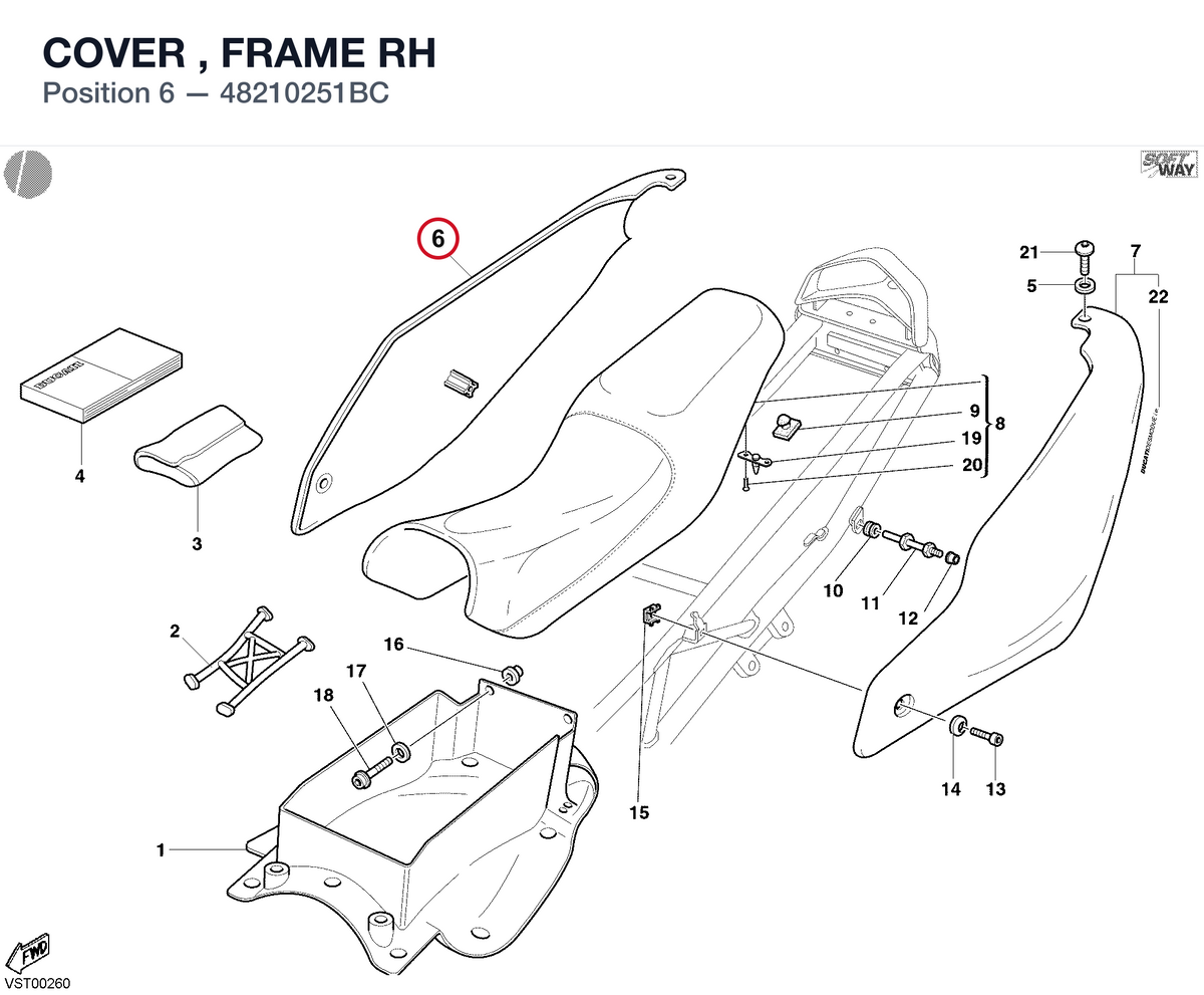 COVER , FRAME RH 48210251BC diagram position