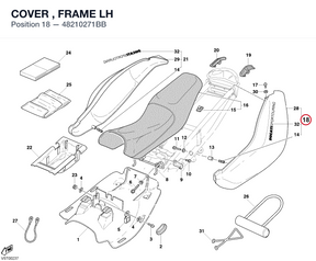 COVER , FRAME LH 48210271BB diagram position