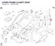 COVER FRAME LH MATT GRAY 48210271BC diagram position