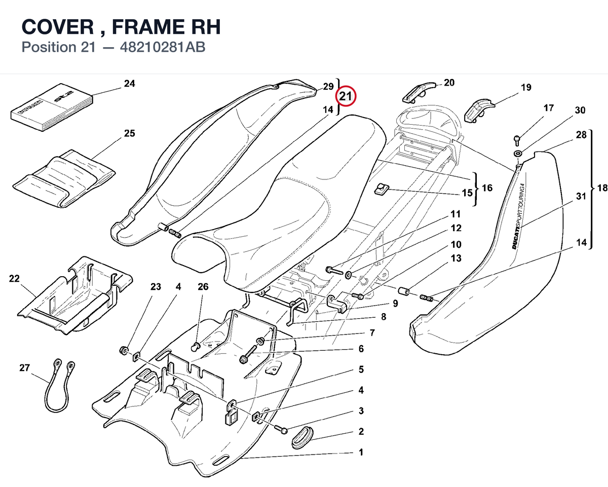 COVER , FRAME RH