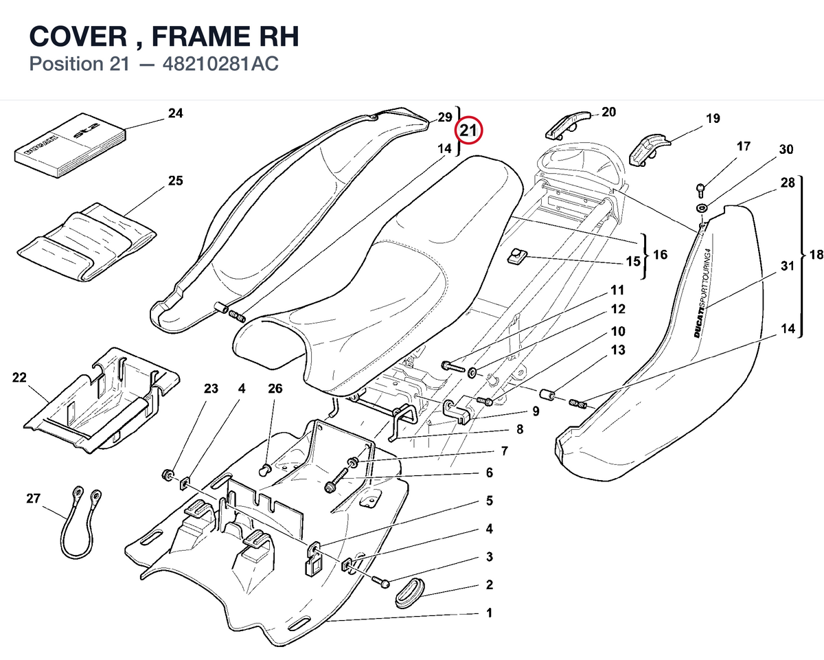 COVER , FRAME RH