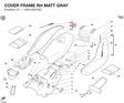 COVER FRAME RH MATT GRAY 48210281BC diagram position
