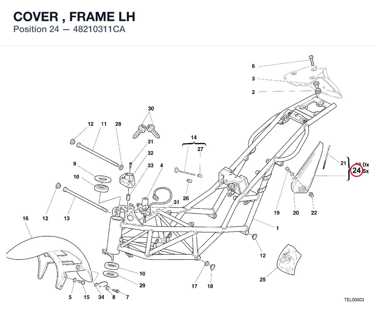 COVER , FRAME LH