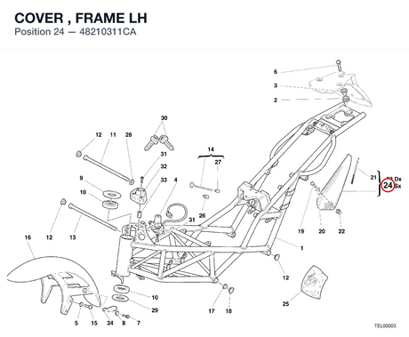 COVER , FRAME LH