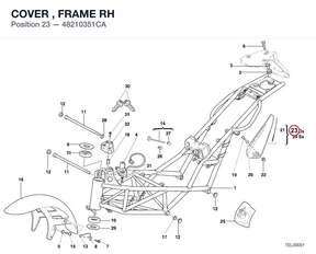 COVER , FRAME RH