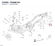 COVER , FRAME RH 48210421BA diagram position