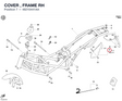 COVER , FRAME RH 48210441AA diagram position