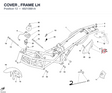 COVER , FRAME LH 48210881A diagram position
