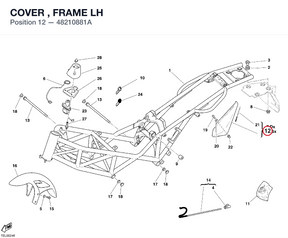 COVER , FRAME LH 48210881A diagram position