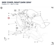 SIDE COVER, RIGHT DARK GRAY 48211111AM diagram position