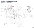 COVER, FRAME LH YELLOW 48211122AB diagram position