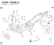 COVER , FRAME LH 48211211AX diagram position