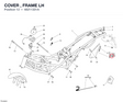 COVER , FRAME LH 48211331A diagram position