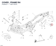 COVER , FRAME RH 48211351A diagram position