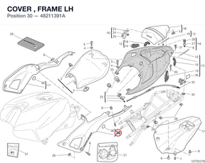 COVER , FRAME LH 48211391A diagram position