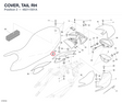 COVER, TAIL RH 48211501A diagram position