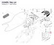 COVER, TAIL LH 48211531E diagram position