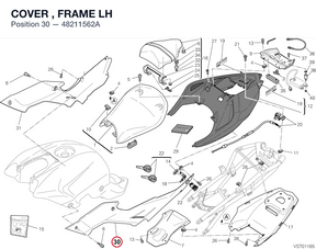 COVER , FRAME LH 48211562A diagram position