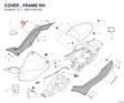 COVER , FRAME RH 48211621AQ diagram position