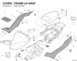 COVER , FRAME LH GRAY 48211631AF diagram position
