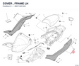 COVER , FRAME LH 48211631AQ diagram position