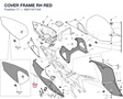 COVER FRAME RH RED 48211671AA diagram position