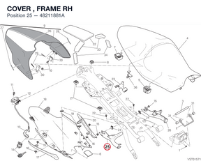 COVER , FRAME RH 48211881A diagram position