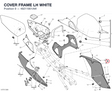 COVER FRAME LH WHITE 48211901AW diagram position