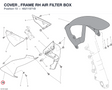 COVER , FRAME RH AIR FILTER BOX 48211971B diagram position