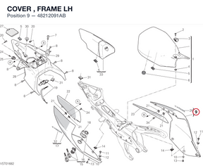 COVER , FRAME LH 48212091AB diagram position